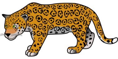 big jaguar as a graphic image