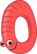 funny Earthworm vector drawing