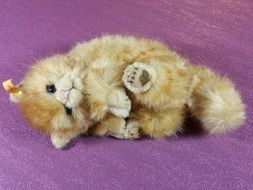 charming Red Steiff cat