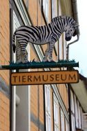 zebra Shield at Museum entry