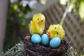Crafted Chicks and eggs