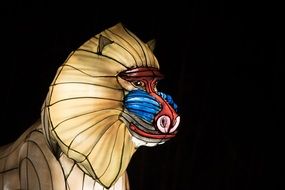 Colorful monkey formed lamp