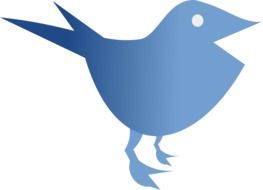 little blue bird drawing
