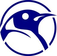 picture of blue and white penguin head