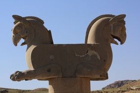 Sandstone sculpture in Persepolis