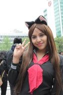 cute cosplay lady