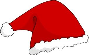 Santa Claus Cat Hat drawing