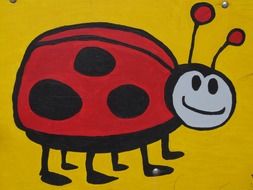 Ladybug kid drawing