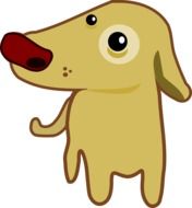 Dog Beige Cartoon drawing