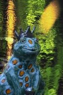 Colorful frog prince decoration