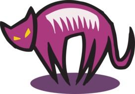 Cat Purple Style drawing