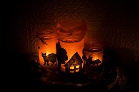 Halloween Light Candles drawing