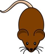 Brown mouse clipart
