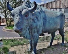 blue Bull, metal Sculpture