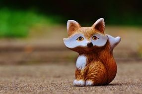 ceramic figure of a fox