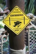 Poster of piranha danger