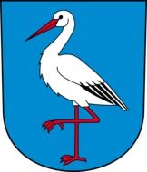 coat of arms with the image of a stork