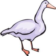 blue goose drawing