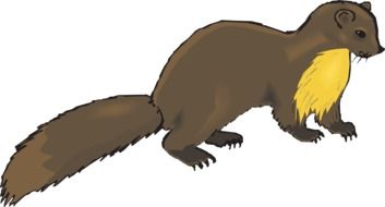 brown rodent as a graphic image