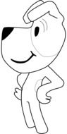 Picture of cartoon dog