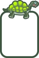 frame with a picture of a turtle