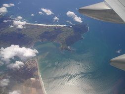 Bird's eye view of New Zealand