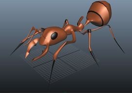 3d drawing of an ant