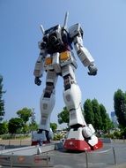 robot on the street in tokyo