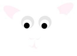 painted round eyes sheep