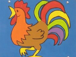 image of a colorful rooster