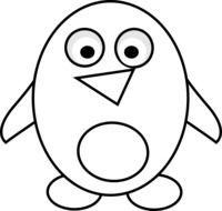 Penguin Tux, Simple outline