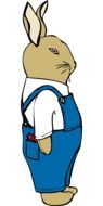Bunny Dressed Up drawing