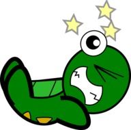 drawing of a falling turtle