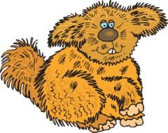 Clipart,picture of brown creature