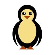 cartoon Antarctic penguin