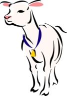 clipart of white lamb