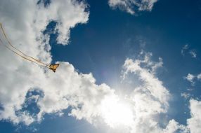 Butterfly shaped kite at Sky