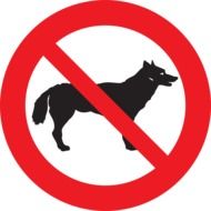 Dogs forbidden clipart