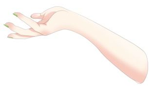 female Hand with Manicure, illustration