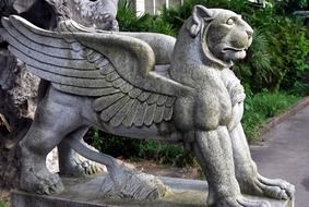 Statue of winged lion