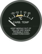 clipart of Carburetor temperature display