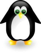 painted a funny penguin
