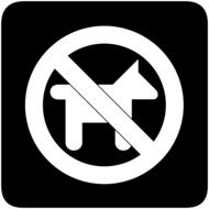 pets are not allowed as pictogram