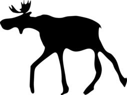 Elk Silhouette drawing