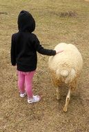 Child with Sheep