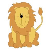 clip-art of a lion