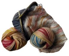 multi-colored soft wool for knitting