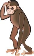 standing chimpanzee as an illustration