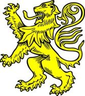 Picture of gold lion