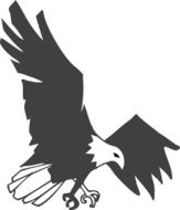 graphic image of a black-white eagle